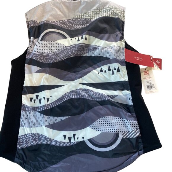 NWT Krimson Klover Sela Reversible Vest W's M Black Gray Ski Apres MSRP$149 - Picture 12 of 13
